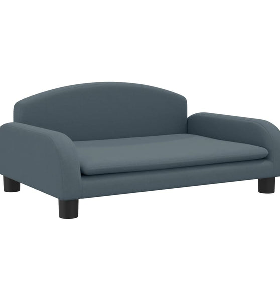 Kindersofa Dunkelgrau 70x45x30 cm Stoff