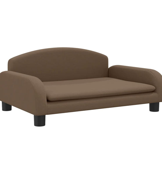 Kindersofa Braun 70x45x30 cm Stoff