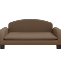 Kindersofa Braun 70x45x30 cm Stoff