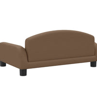 Kindersofa Braun 70x45x30 cm Stoff