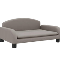 Kindersofa Taupe 70x45x30 cm Stoff