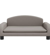 Kindersofa Taupe 70x45x30 cm Stoff