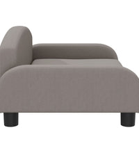 Kindersofa Taupe 70x45x30 cm Stoff