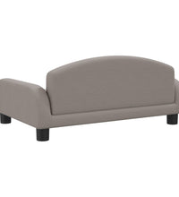 Kindersofa Taupe 70x45x30 cm Stoff