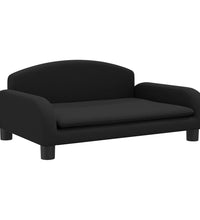 Kindersofa Schwarz 70x45x30 cm Stoff