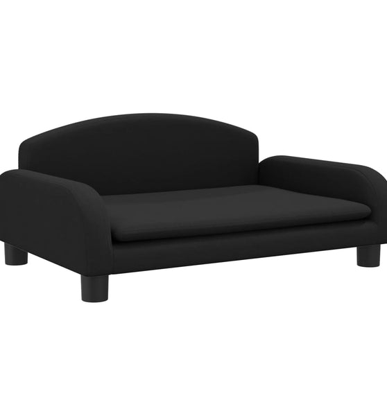 Kindersofa Schwarz 70x45x30 cm Stoff