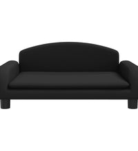 Kindersofa Schwarz 70x45x30 cm Stoff