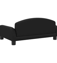 Kindersofa Schwarz 70x45x30 cm Stoff