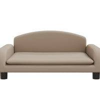 Kindersofa Cappuccino 70x45x30 cm Kunstleder