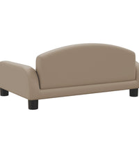 Kindersofa Cappuccino 70x45x30 cm Kunstleder