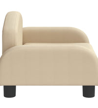 Kindersofa Creme 50x40x30 cm Stoff