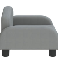 Kindersofa Hellgrau 50x40x30 cm Stoff