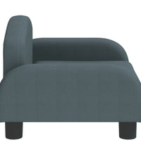 Kindersofa Dunkelgrau 50x40x30 cm Stoff