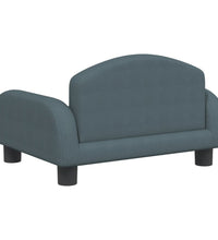 Kindersofa Dunkelgrau 50x40x30 cm Stoff