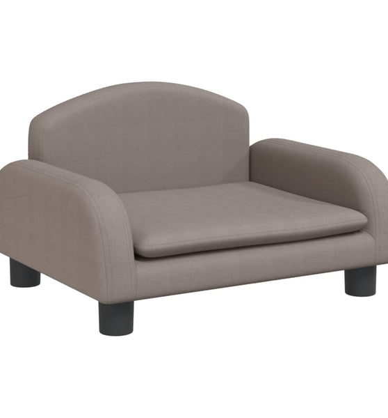 Kindersofa Taupe 50x40x30 cm Stoff