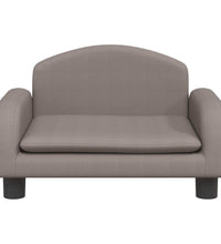 Kindersofa Taupe 50x40x30 cm Stoff