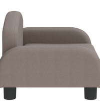 Kindersofa Taupe 50x40x30 cm Stoff