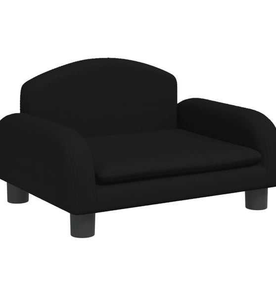 Kindersofa Schwarz 50x40x30 cm Stoff