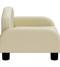 Kindersofa Creme 50x40x30 cm Kunstleder