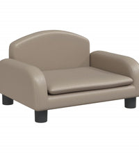 Kindersofa Cappuccino-Braun 50x40x30 cm Kunstleder