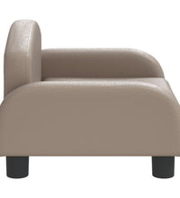 Kindersofa Cappuccino-Braun 50x40x30 cm Kunstleder