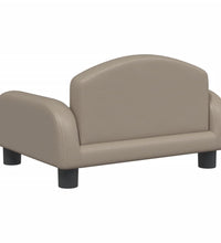 Kindersofa Cappuccino-Braun 50x40x30 cm Kunstleder