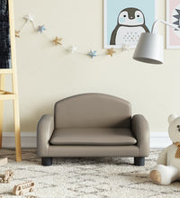 Kindersofa Cappuccino-Braun 50x40x30 cm Kunstleder