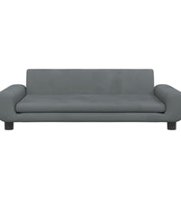 Kindersofa Dunkelgrau 100x54x33 cm Samt