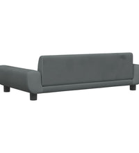 Kindersofa Dunkelgrau 100x54x33 cm Samt