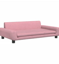 Kindersofa Rosa 100x54x33 cm Samt