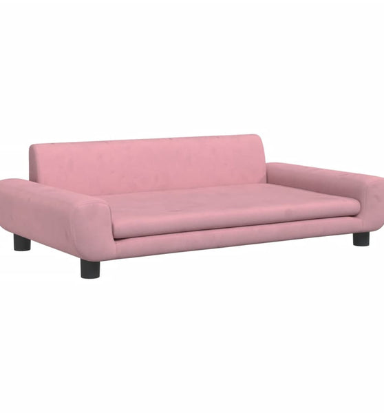 Kindersofa Rosa 100x54x33 cm Samt