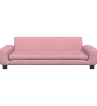 Kindersofa Rosa 100x54x33 cm Samt