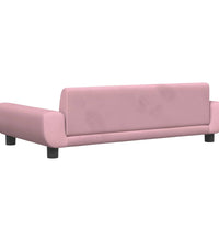 Kindersofa Rosa 100x54x33 cm Samt