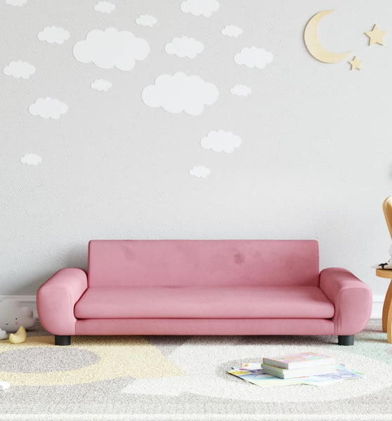 Kindersofa Rosa 100x54x33 cm Samt