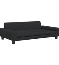 Kindersofa Schwarz 100x54x33 cm Samt