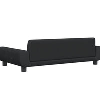 Kindersofa Schwarz 100x54x33 cm Samt