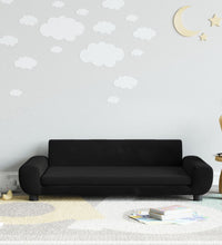 Kindersofa Schwarz 100x54x33 cm Samt