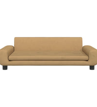 Kindersofa Braun 100x54x33 cm Samt