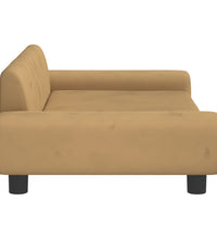 Kindersofa Braun 100x54x33 cm Samt