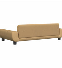 Kindersofa Braun 100x54x33 cm Samt