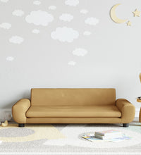 Kindersofa Braun 100x54x33 cm Samt