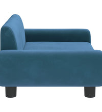 Kindersofa Blau 70x45x33 cm Samt