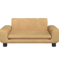 Kindersofa Braun 70x45x33 cm Samt