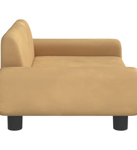 Kindersofa Braun 70x45x33 cm Samt