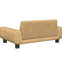 Kindersofa Braun 70x45x33 cm Samt