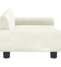 Kindersofa Creme 70x45x33 cm Samt