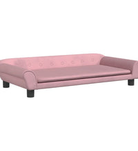 Kindersofa Rosa 100x50x26 cm Samt