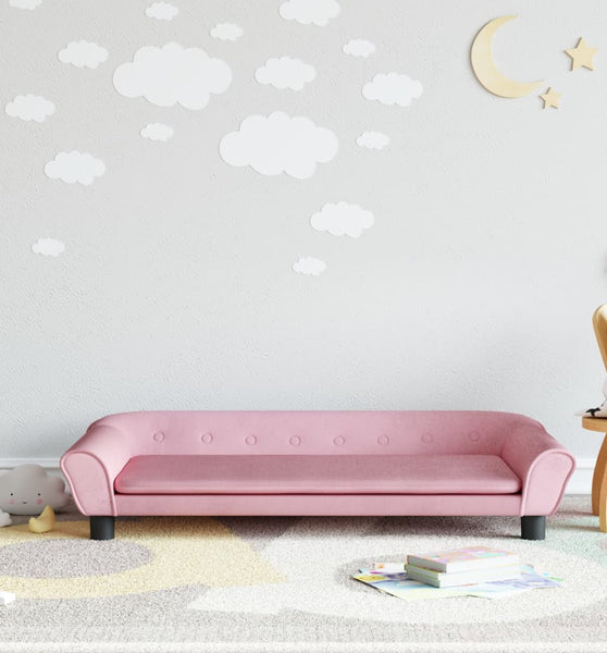 Kindersofa Rosa 100x50x26 cm Samt