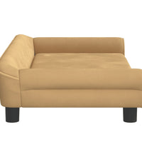 Kindersofa Braun 100x50x26 cm Samt