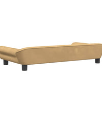 Kindersofa Braun 100x50x26 cm Samt